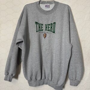 Vintage Marshall “The Herd” Sweatshirt XL Gray Pullover Unisex